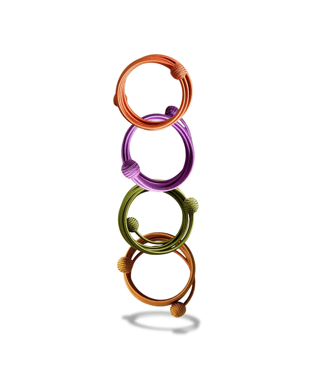 BRACELET SPIRAL EN SOIE - existe en 17 couleurs